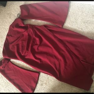 Mahogany midi dress